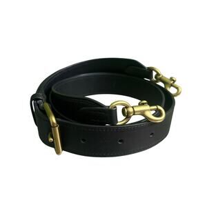 Coach Black Crossbody Bag Strap with brass Hardware